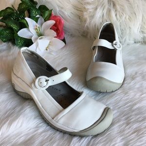 SOLD! - Keen White Leather Mary Jane Shoes